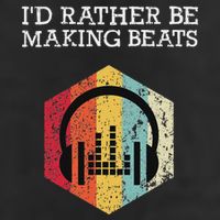 ID Rather Be Making Beats Beat Makers Music Producer Golf Towel
