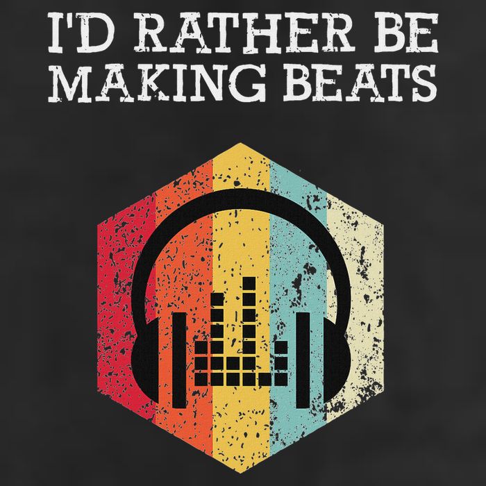 ID Rather Be Making Beats Beat Makers Music Producer Golf Towel