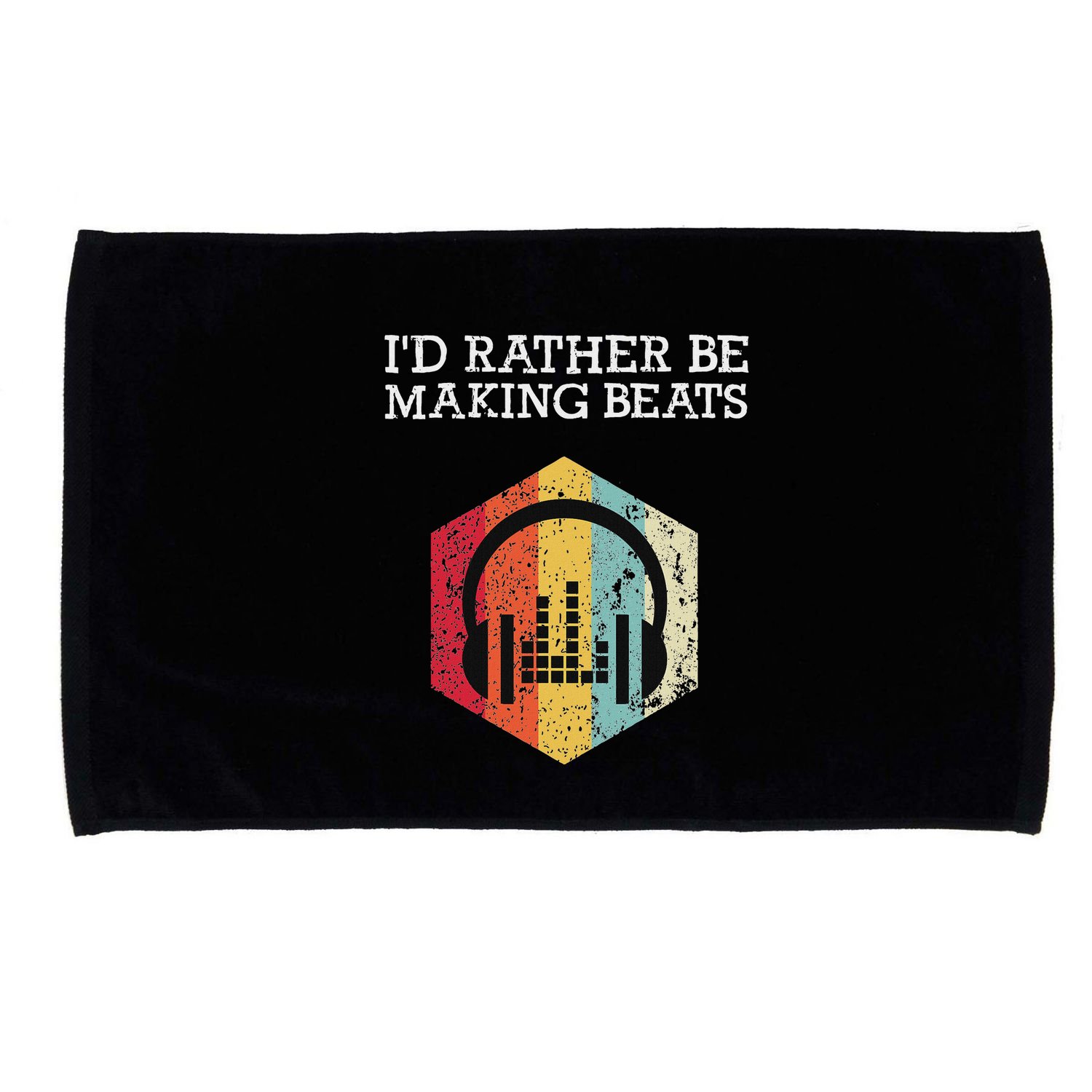 ID Rather Be Making Beats Beat Makers Music Producer Microfiber Hand Towel