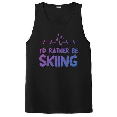 Id Rather Be Skiing Skier Gift PosiCharge Competitor Tank