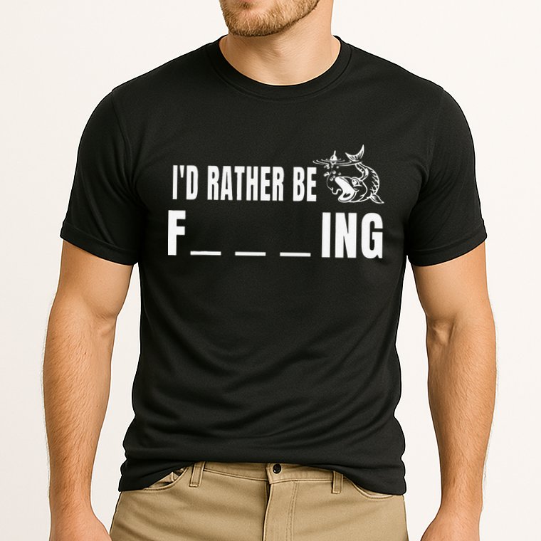 Id Rather Be Fishing Funny Fishing Performance Shirt