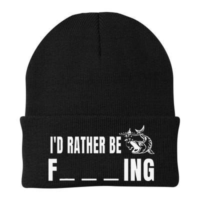 Id Rather Be Fishing Funny Fishing Beanie
