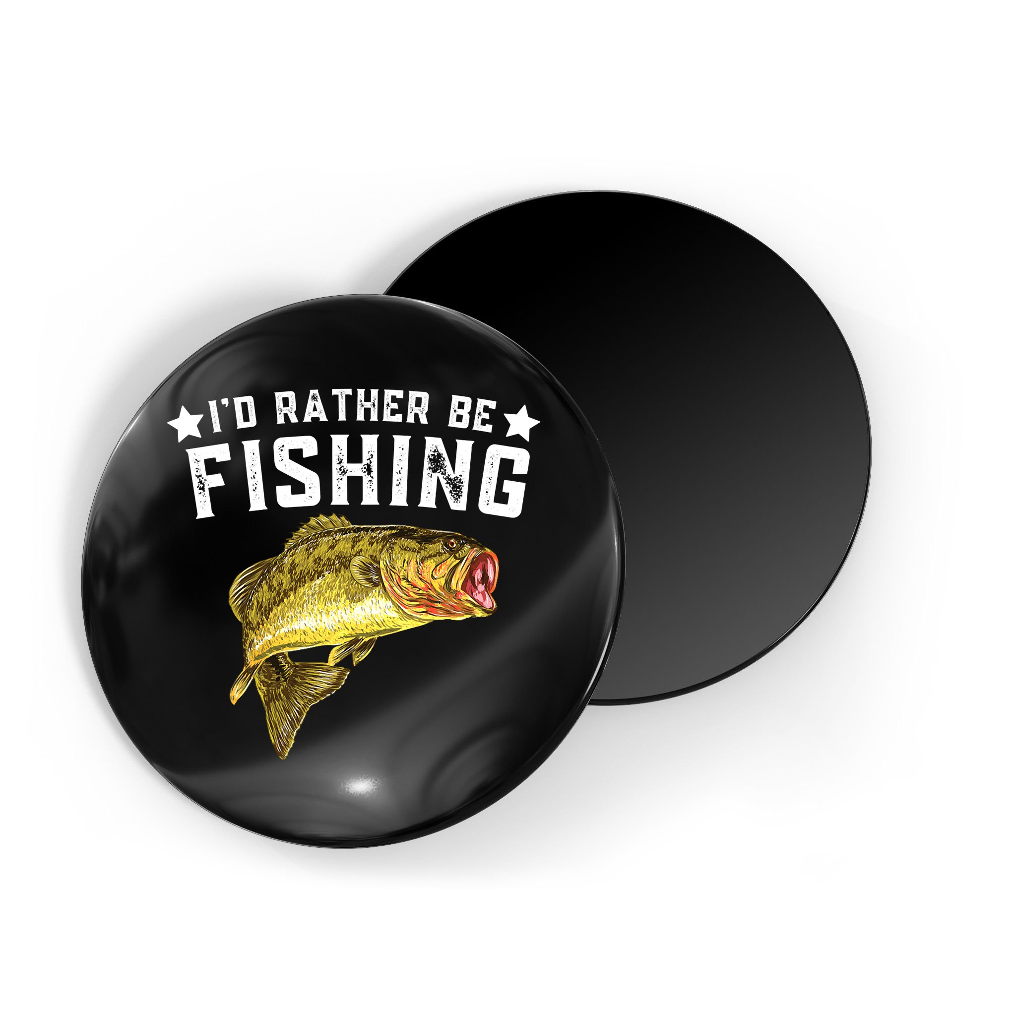 I'd Rather be Fishing Fisher Loving Fish Lake River Mode Magnet