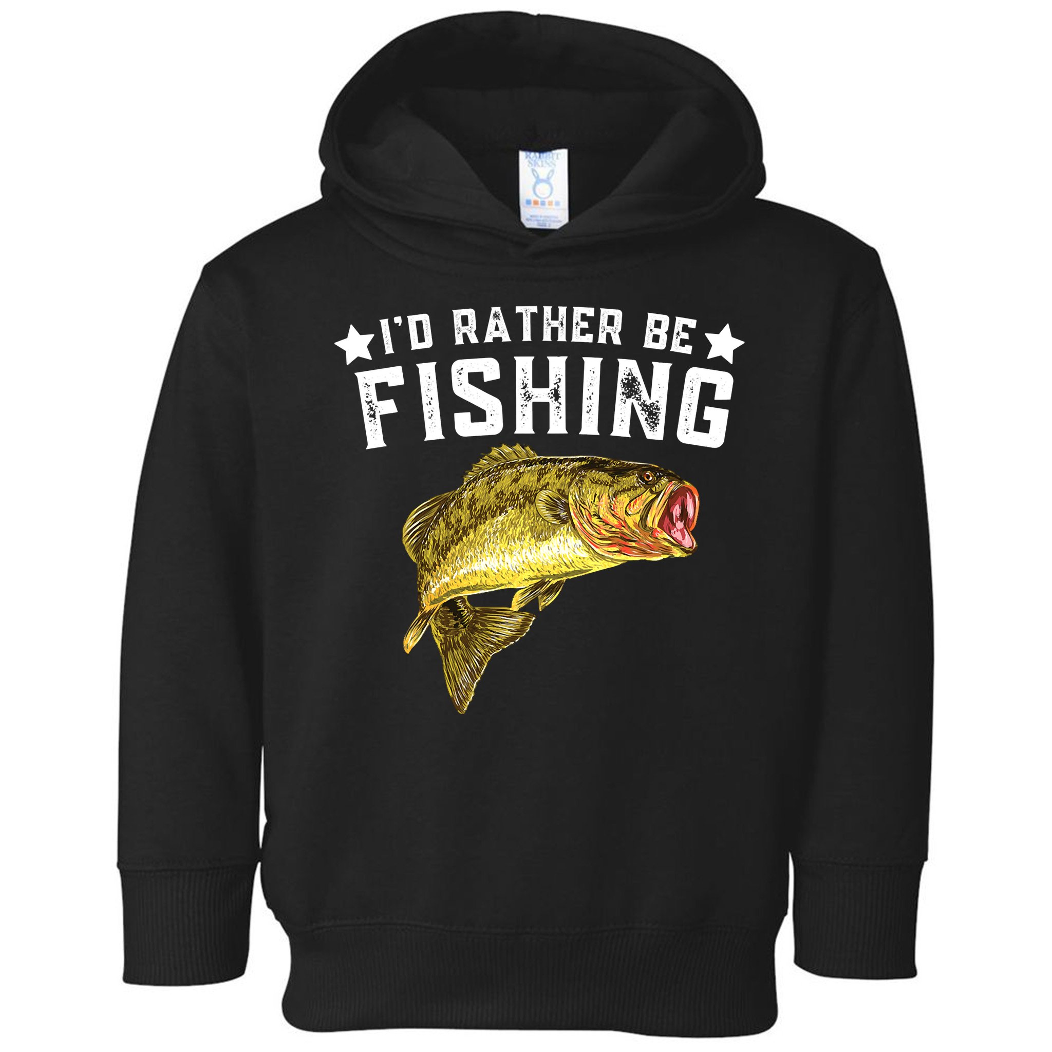 I'd Rather be Fishing Fisher Loving Fish Lake River Mode Toddler Hoodie