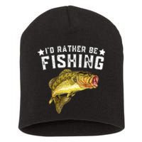 I'd Rather be Fishing Fisher Loving Fish Lake River Mode Short Acrylic Beanie