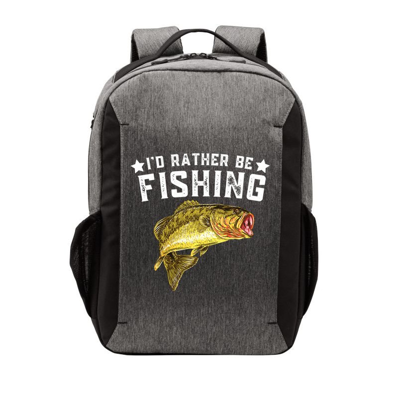 I'd Rather be Fishing Fisher Loving Fish Lake River Mode Vector Backpack