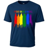 I Read Banned Books Week Rainbow LGBT Book Lover Teacher Cooling Performance Crew T-Shirt