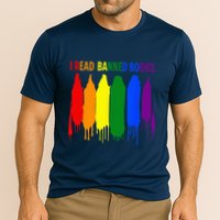 I Read Banned Books Week Rainbow LGBT Book Lover Teacher Cooling Performance Crew T-Shirt