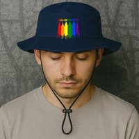 I Read Banned Books Week Rainbow LGBT Book Lover Teacher Bucket Hat