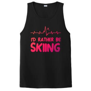 Id Rather Be Skiing Skier Gift PosiCharge Competitor Tank