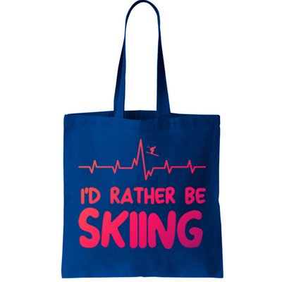 Id Rather Be Skiing Skier Gift Tote Bag