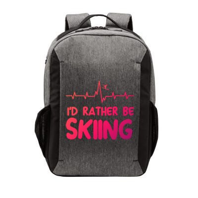 Id Rather Be Skiing Skier Gift Vector Backpack