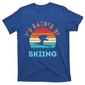 Id Rather Be Skiing Sky Winter Sport Gift T-Shirt