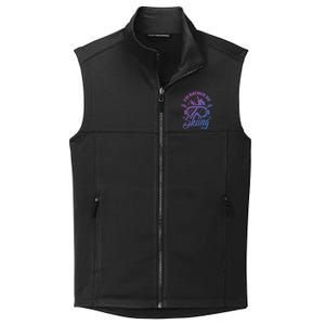 Id Rather Be Skiing Holiday Ski Winter Sport Gift Collective Smooth Fleece Vest