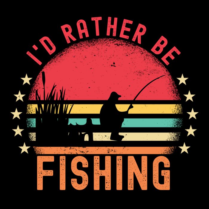 ID Rather Be Fishing Vintage Retro Fisher Fly Fishing Meaningful Gift Bucket Hat
