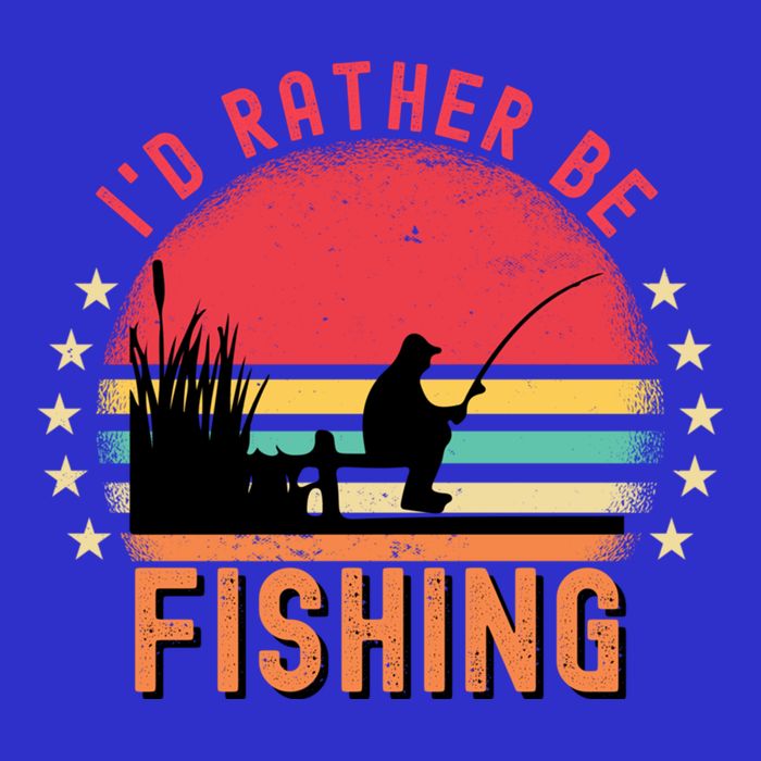ID Rather Be Fishing Vintage Retro Fisher Fly Fishing Meaningful Gift Womens Tank Top