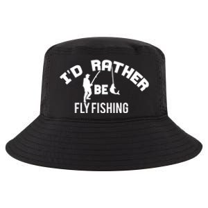 Id Rather Be Fly Fishing Funny Fisher Gift Cool Comfort Performance Bucket Hat