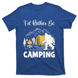 Id Rather Be Camping Bigfoot Halloween Camper Lover Gift T-Shirt