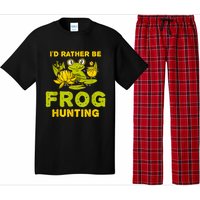 ID Rather Be Frog Hunting Frog Lover Gift Pajama Set