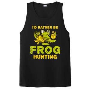 ID Rather Be Frog Hunting Frog Lover Gift PosiCharge Competitor Tank