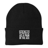 I'm Retired But I Work Part Time As A Pain In The Ass Knit Cap Winter Beanie