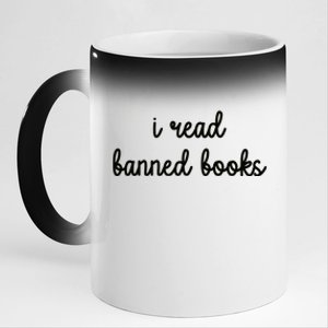 I Read Banned Books Joy Behar 11oz Black Color Changing Mug