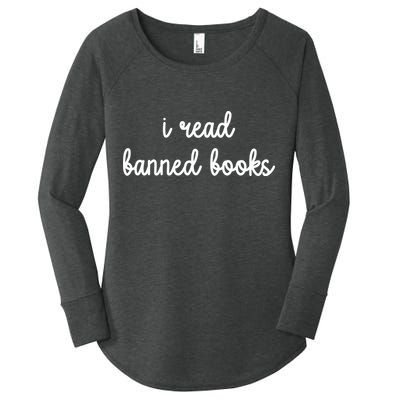I Read Banned Books Joy Behar Women's Perfect Tri Tunic Long Sleeve Shirt