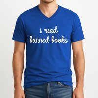 I Read Banned Books Joy Behar V-Neck T-Shirt