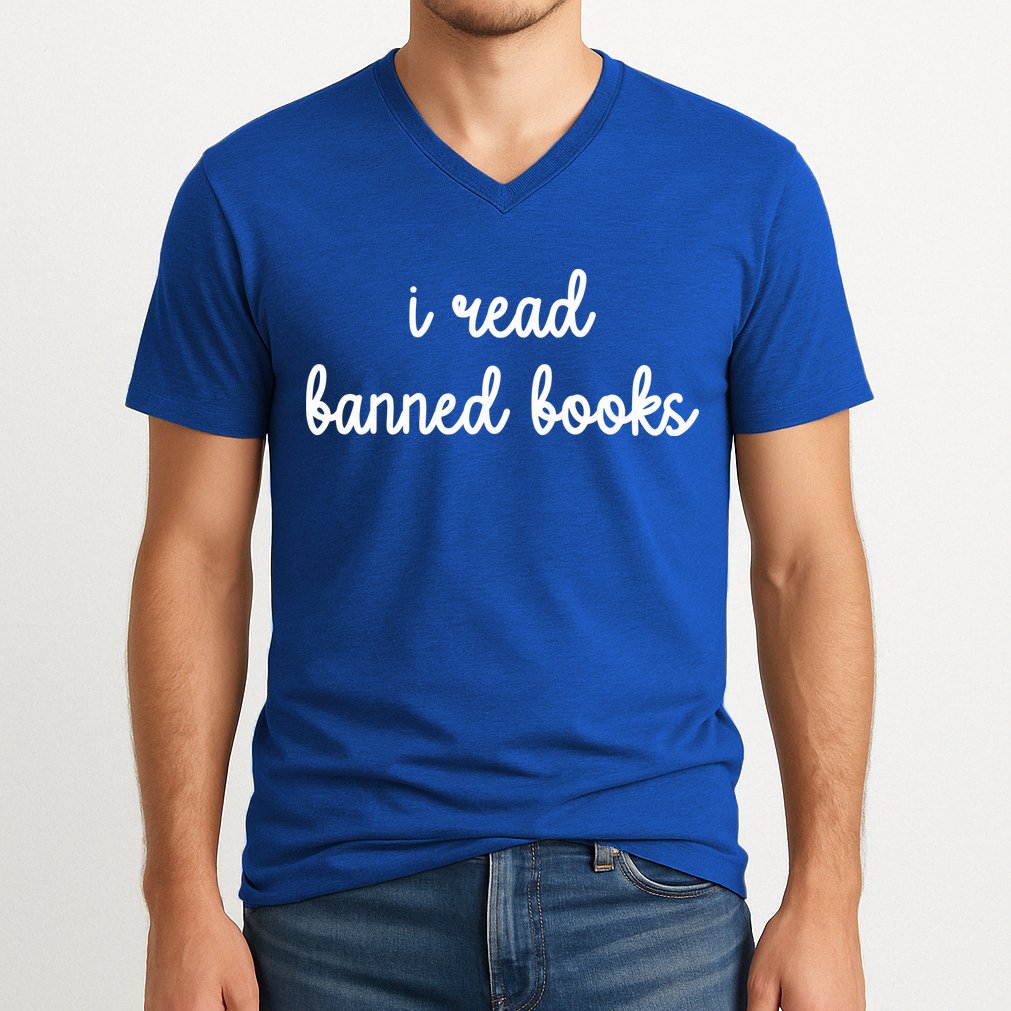I Read Banned Books Joy Behar V-Neck T-Shirt