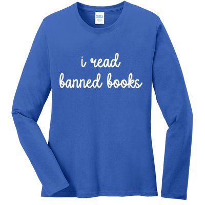I Read Banned Books Joy Behar Ladies Long Sleeve Shirt