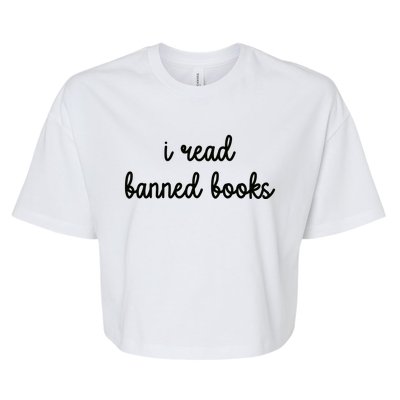 I Read Banned Books Joy Behar Bella+Canvas Jersey Crop Tee