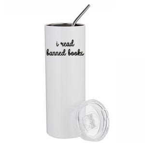 I Read Banned Books Joy Behar Stainless Steel Tumbler