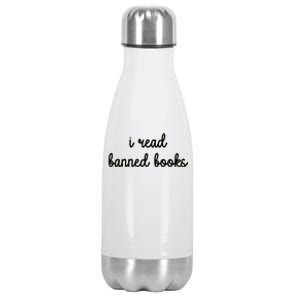 I Read Banned Books Joy Behar Stainless Steel Insulated Water Bottle