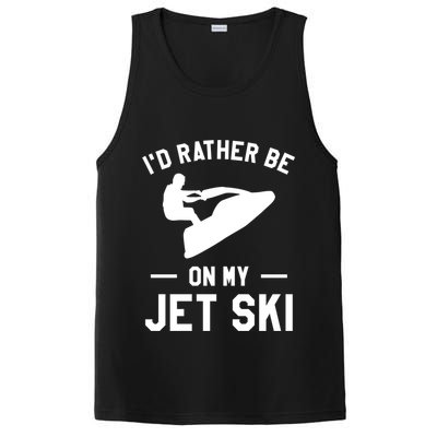 Id Rather Be On My Jet Ski Jet Skiing Gift PosiCharge Competitor Tank