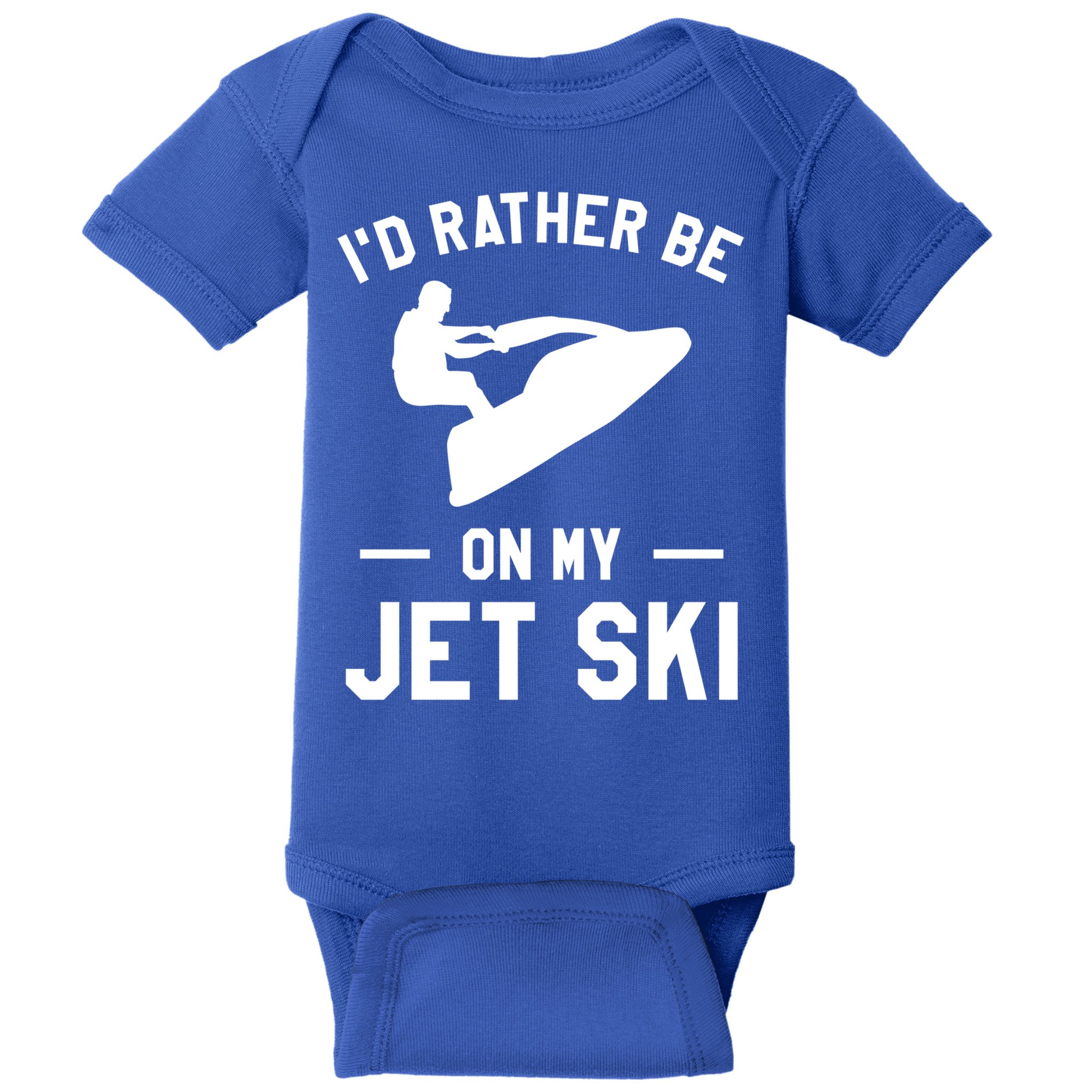 Id Rather Be On My Jet Ski Jet Skiing Gift Baby Bodysuit