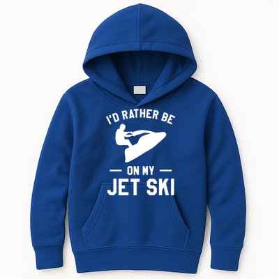 Id Rather Be On My Jet Ski Jet Skiing Gift Kids Hoodie