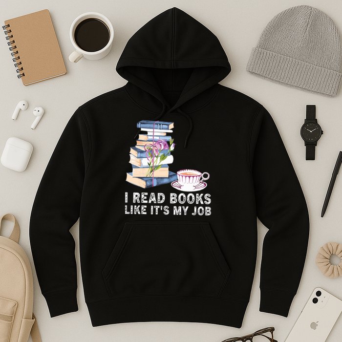 I Read Books Like Its My Job School Librarian Hoodie