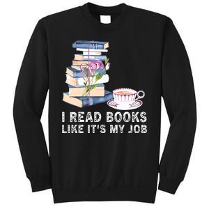 I Read Books Like Its My Job School Librarian Sweatshirt