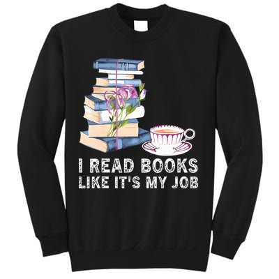 I Read Books Like Its My Job School Librarian Sweatshirt