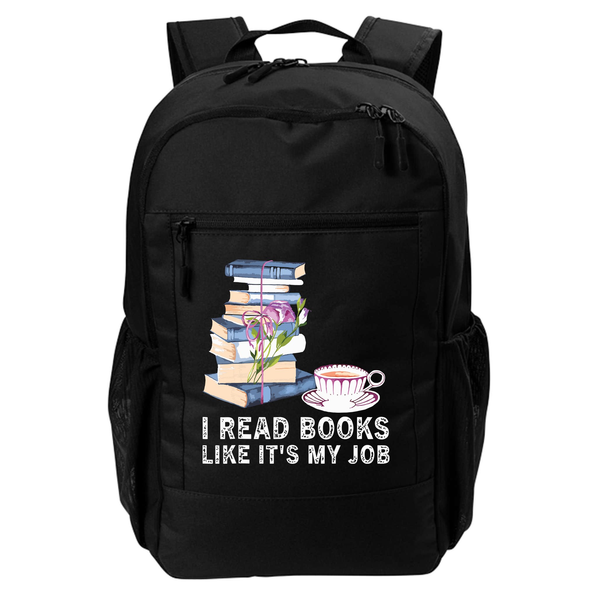 I Read Books Like Its My Job School Librarian Backpack
