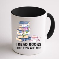 I Read Books Like Its My Job School Librarian Mug
