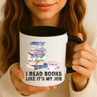 I Read Books Like Its My Job School Librarian Mug