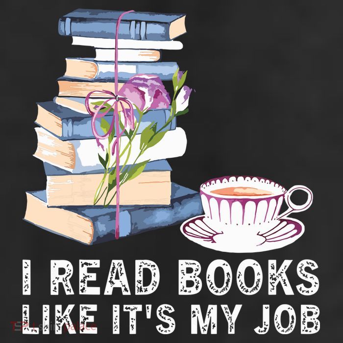 I Read Books Like Its My Job School Librarian 25L Jumbo Tote