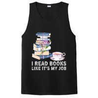 I Read Books Like Its My Job School Librarian PosiCharge Competitor Tank