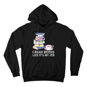 I Read Books Like Its My Job School Librarian Tall Hoodie