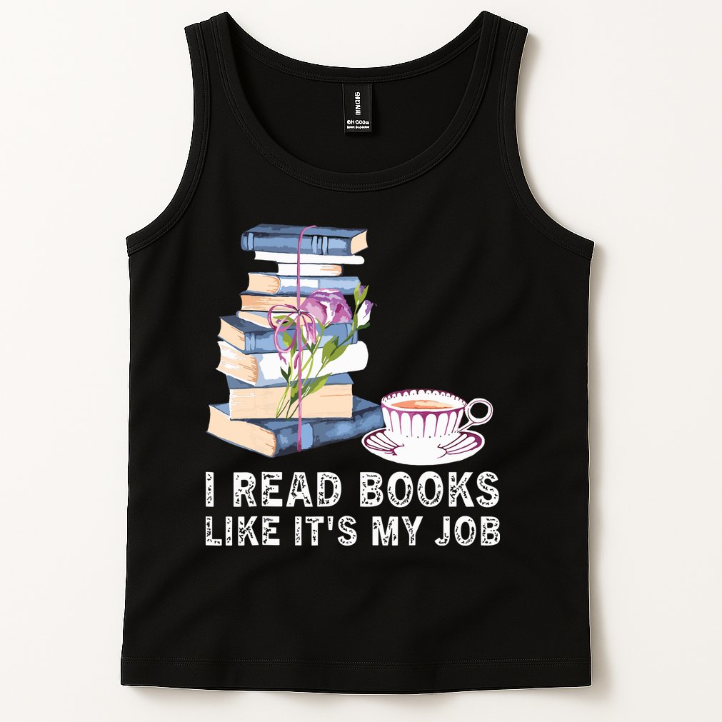 I Read Books Like Its My Job School Librarian Tank Top