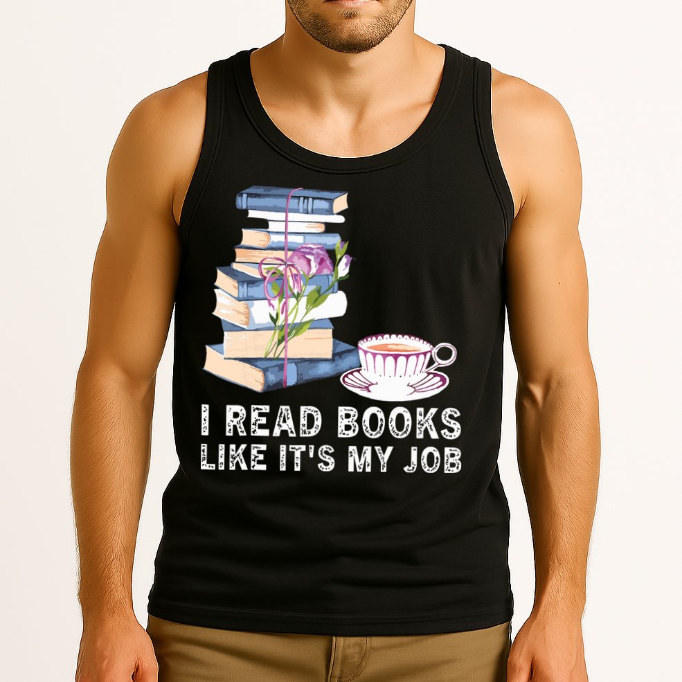 I Read Books Like Its My Job School Librarian Tank Top