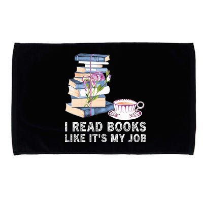 I Read Books Like Its My Job School Librarian Microfiber Hand Towel