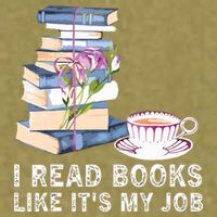 I Read Books Like Its My Job School Librarian Garment-Dyed Women's Muscle Tee