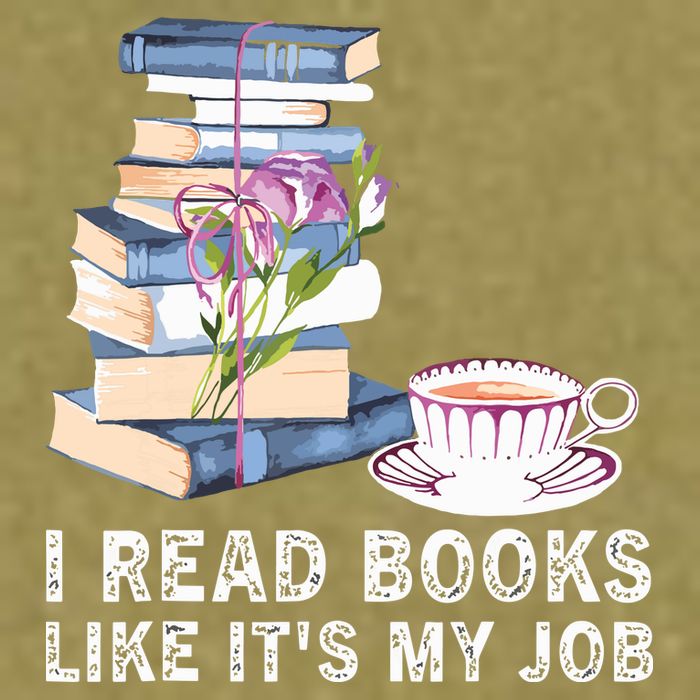 I Read Books Like Its My Job School Librarian Garment-Dyed Women's Muscle Tee
